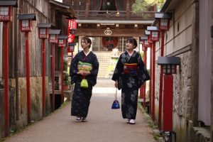 鳥取県倉吉市 絣でまち歩き